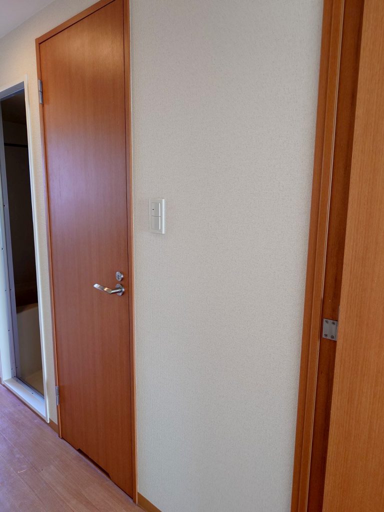 壁紙を洗浄しました